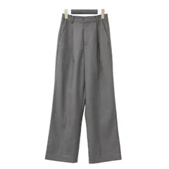machatt チンツストレートパンツ 美品 MACHATT チンツ ストレート タックパンツ グレー 1｜Yahoo