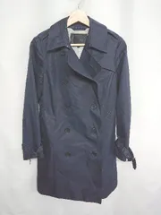 ■ ⊇ UNTITLED 長袖 トレンチコート サイズ3 ネイビー レディース E  【1409100060881】