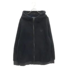 FRED PERRY (フレッドペリー) Long Sleeve Fleece 長袖フリース ネイビーのサムネイル