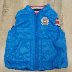 美品。MIKIHOUSE。ミキハウス。リバーシブルベスト。キッズ。80サイズ。
