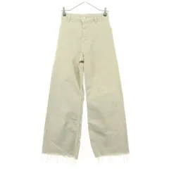 美品 ZARA ザラ デニムパンツ W34 ホワイト レディース 古着