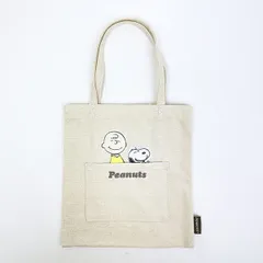 スヌーピー チャーリーブラウン＆スヌーピー ふっくらアップリケミニトートバッグ SNOOPY