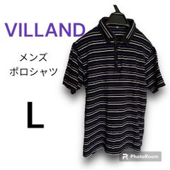 VILLANDメンズ 半袖ポロシャツ