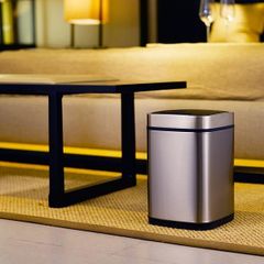 ゴミ箱 ふた付き おしゃれ ステンレス スチール 自動 スタイリッシュ 9L EKO 【toh-6951800611641】