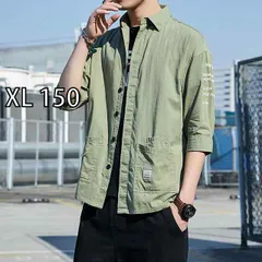 [XL 150]春 コーデ メンズ 用 服 シンプル ファッション オシャレ 大人 かっこいい 紳士服 カジュアル 半袖 長袖 デニム シャツ ジャケット 無地  カジュアル 通勤スタイル 重ね着コーデ ゆったりシルエット 軽アウター