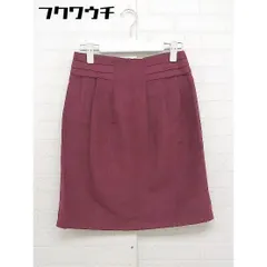 ◇ ●未使用● ◎ Simplicite シンプリシテェ タグ付き 膝丈 タイト スカート サイズ36 レッド レディース  【中古】 【1112090003898】