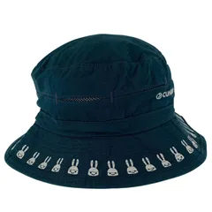 稀少/廃番【キューン】うさぎ リバーシブル バケットハット総柄 黒×白