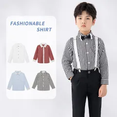 子供シャツ フォーマル Yシャツ 男の子 シャツ こどもシャツ ボーイズ シャツ スクール 子供服 キッズフォーマル シャツ単品 スクールシャツ ボタンシャツ スクール 制服 スーツ 入園式 卒業式 発表会 結婚式 lbbb17