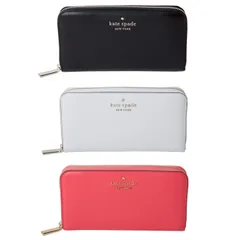 ケイトスペード kate spade ラウンドファスナー長財布 ステイシー レザー ラージ コンチネンタル ウォレット レディース wlr00130