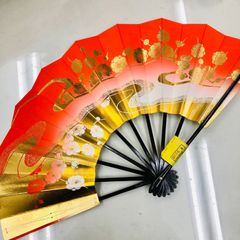 新品★ 舞扇子 京扇子 日本舞踊 踊り用 朱赤梅