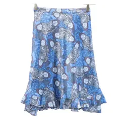 ヒステリックグラマー フレア 総柄 スカート S ブルー HYSTERIC GLAMOUR レディース 【中古】  【230526】