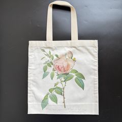 ルドゥーテ 薔薇の布バッグ エコバッグ ロサ・インディカ・フラグランス 白バラのサムネイル