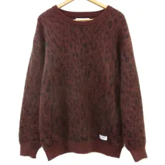 WACKO MARIA ワコマリア ニット モヘア レオパード WACKO MARIA/LEOPARD MOHAIR KNIT JACQUARD CARDIGAN（PURPLE