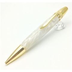 専用ケース 説明書付き GUCCI ボールペン ホワイト ゴールド - メルカリ