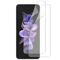 【2枚パック】 対応 Galaxy Z Flip4 5G SC-54C SCG17 用のTPUソフトフィルム 対応 Galaxy Z Flip3 5G SC-54B SCG12 用の液晶TPU全面保護フィルム 【気泡ゼロ飛散防止 衝撃吸収 指紋防止 24時間自のサムネイル