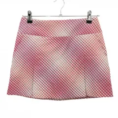 【新品】ナイキゴルフ スカート ピンク×ベージュ チェック DRY-FIT  レディース 2 ゴルフウェア NIKE