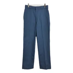 90年代 USA製 Dickies ディッキーズ ワークパンツ ネイビー(メンズ W34 L34)中古 古着 U6612