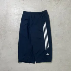 00年代 adidas  アディダス ポリエステル ウォームアップパンツ 七分丈 メンズM相当 