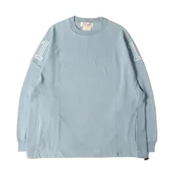美品 REMI RELIEF レミレリーフ Tシャツ サイズ:M ハード加工 オーバーサイズ ロングスリーブ フットボール Tシャツ サックス トップス カットソー 長袖【メンズ】のサムネイル