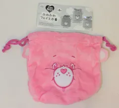 アイピーフォー Care Bears ふわふわフェイス巾着 Cheer Bear