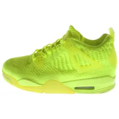 バ*ん様 エアジョーダン4 レトロ フライニットボルト 楽天市場】NIKE AIR JORDAN 4 RETRO FLYKNIT volt/volt-volt
