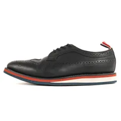 THOM BROWNE トムブラウン サイズ:10 トリコロールカラーソール ウイングチップ レザー ドレス シューズ MFD002BPB015 メダリオン 革靴 短靴 ブラック 黒 イングランド製 ブランド フォーマル オフィス カジュアル【メンズ】のサムネイル