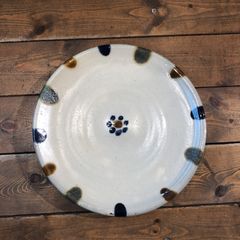 やちむん　上江洲 茂生　8寸皿  古作
