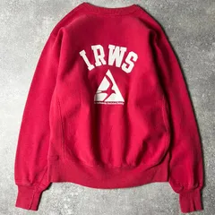 90s USA製 Lee 両面 企業物 プリント RWタイプ スウェット トレーナー M / 90年代 アメリカ製 オールド リー リバース 企業 レッド 赤