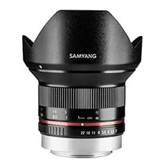 【中古】SAMYANG 単焦点広角レンズ 12mm F2.0 ブラック フジフイルム X用 APS-C用 d2ldlup