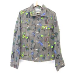 美品 KIDILL キディル 混沌 刺繍 チャイナジャケット パデッド