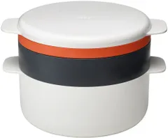 【数量限定】ストーン/オレンジ M-クイジーン スタッカブルクッキングセット (M-Cuisine) 電子レンジ調理器 プラスチック製 Joseph) 45001 (Joseph 4点セット ジョセフジョセフ 【正規品】のサムネイル