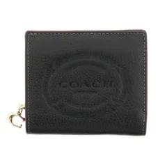 COACH コーチ ヘリテージ スナップウォレット 財布 二つ折り財布(小銭入有) Black レザー CM216 used:AB 【中古】