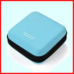 【人気商品】48) スカイブルー (48枚 収納 DVD/VCD 大容量 ディスク収納ケース blu-ray CDケースポータブルEVA 48枚収納 LIOVODE