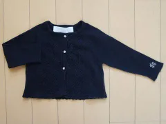 タルティーヌ エ ショコラ タルティーヌエショコラ tartine et chocolat アウトレット 子供服 女の子 6M 約 70cm ベビー服 長袖 カーディガン 紺 春 秋 ★4 トップス ガールズ キッズ ベビー 【中古】 ユーズド