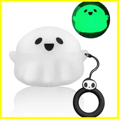 【限定商品】耐衝撃/防水/防塵/全面保護 萌え 着装まま充電可能 保護ケース エアーポッズ 可愛い シリコン素材 カバー ストラップ付き 専用 2022 第2世代 3D pro pro 漫画 Airpods Airpods ケース 幽霊 2 Forのサムネイル