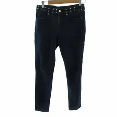 マイケルコース MICHAEL KORS 美品 スタッズ イージースキニー デニムパンツ ジーンズ  ストレッチ有 インディゴブルー 4 約M-L相当 0409のサムネイル