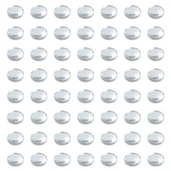 ガラス　カボション　6mm　100個　セット　クリア　透明　貼り付け　2870
