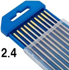 TIG溶接用 タングステン電極棒！ ランタン WL15 2.4mm L150mm ランタニウム 50本