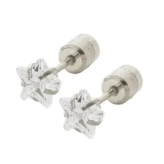 【B：シルバー × ピアス】[Cream dot. クリームドット公式] ピアス レディース ステンレス製 金属アレルギー つけっぱなし サージカルステンレス ネジロック式 円柱型 大人 モチーフ 12type 両耳用