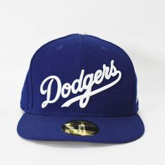 NEWERA ニューエラ ベースボールキャップ 帽子 59FIFTY 7 3/8 58.7cm LA Dodgers ロサンゼルス ドジャース ロゴ 青 ブルー