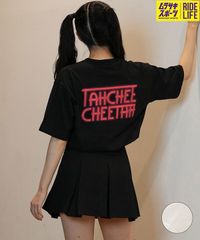 【ムラスポ公式】新品 TAHCHEE ターチー 半袖 Tシャツ レディース 発泡ハート ロゴ バックプリント ルーズシルエット TC240900-04