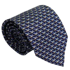 サルバトーレ フェラガモ salvatore ferrgamo ネクタイ ブルー系 シルク100％ イタリー製692897ギフト プレゼント