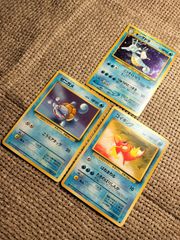 NO012_キングドラ・ゼニガメ・コイキング_ポケモンカード_旧裏