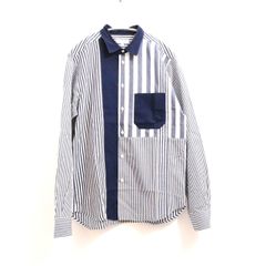 【中古B】BEAUTY&YOUTH UNITED ARROWS ビューティーアンドユース ユナイテッドアローズ M メンズ 長袖シャツ ストライプ カジュアル 中古B 古着