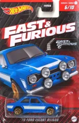 【中古】ミニカー 1/64 70 FORD ESCORT RS1600(ブルー×ホワイト) 「Hot Wheels FAST ＆ FURIOUS」 [HNR96]