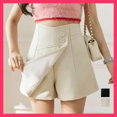 【スタッフおすすめ！】 キュロットショートパンツラップスカート風 ショーパン美脚脚長/着やせ短パンお洒落/オフィスカジュアル Aライン キュロットスカート 韓国 ハ おすすめ おしゃれ　かわいい　人気 6XINANYT-022