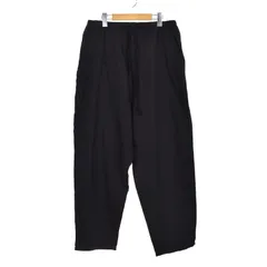 コモリ COMOLI 25SS コットンダックス テーパードパンツ 3 黒 ブラック B01-03007のサムネイル