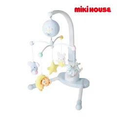 ミキハウス正規販売店/ミキハウス ベビー mikihouse　ベッドメリー　ファーストメリー箱入 赤ちゃん 出産祝い ギフト 　サイズなし　ブルー（15）