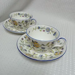 未使用　ミントン　ハドンホール　ブルー　カップ＆ソーサー　ペア