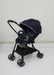 スゴカルα 4キャス Light エッグショック HS スターナイトネイビー コンビ製ベビーカー クリーニング済み A3814352